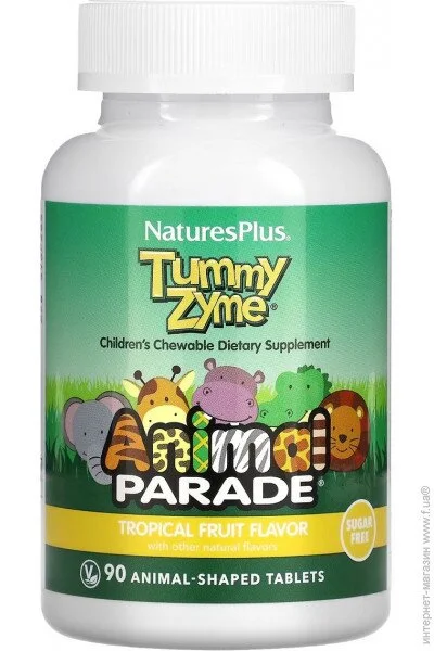        ,   , Tummy Zyme, Animal Parade, Natures Plus, 90   (NTP29947)