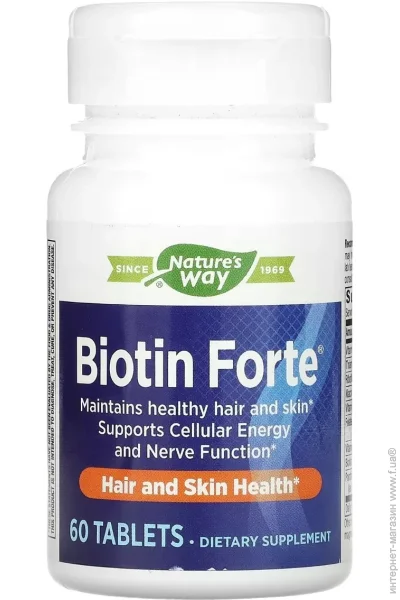  Nature`S Way -, 5 , Biotin Forte, Nature's Way, 60  (NWY10751)