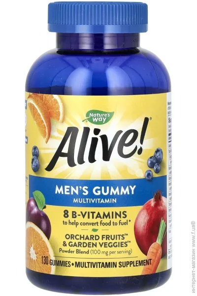 ³ Nature`S Way   ,  , Alive Men's Gummy Multivitamin, Nature's Way, 130   (NWY14031)