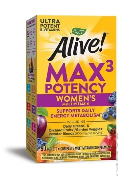   Nature`S Way Alive Women's Max Potency 90 Tabs (000013915)