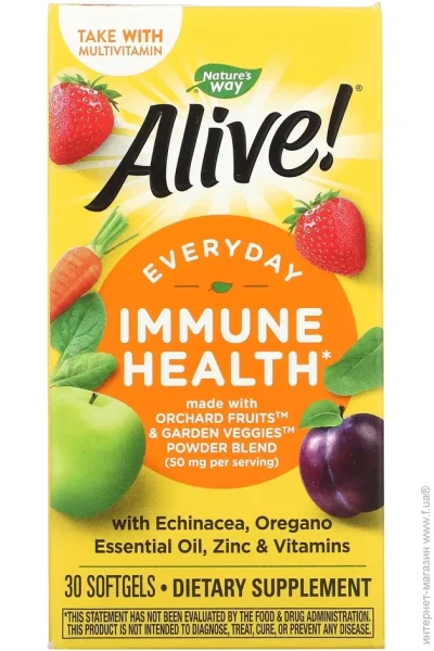 Nature`S Way    Nature's Way Alive Immune Health, 30 