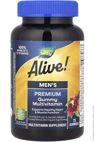 Nature`S Way ³   Nature's Way Alive Men's Premium Gummy, 75 