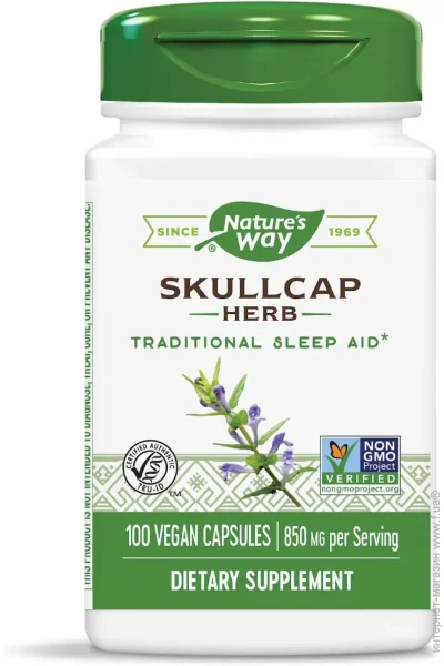 Nature`S Way Натуральный продукт Skullcap 100 капсул (4384304410) Nature`S Way Натуральный продукт Skullcap 100 капсул (4384304410)