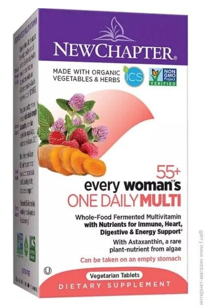   New Chapter 55+  Every Woman"s One Daily Multi 48 Veg Tabs NC0380 (000002650)