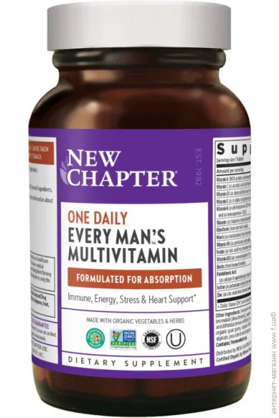   New Chapter     Chapter Every Man"s One Daily Multivitamin, 72 