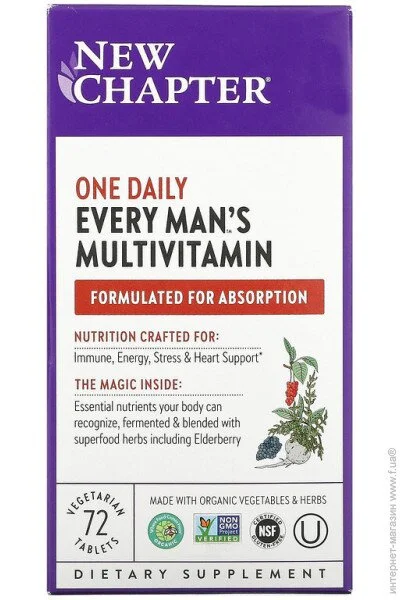  New Chapter One Daily Every Man"s Multivitamin 72  (4384303975)