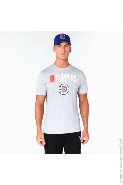 Спортивная футболка New Era Мужская Футболка CLIPPERS Серый S (7d60505461 S) Спортивная футболка New Era Мужская Футболка CLIPPERS Серый S (7d60505461 S)