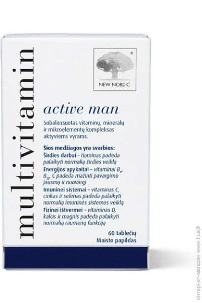   New Nordic Multivitamin active man 60 Tabs (000020727)