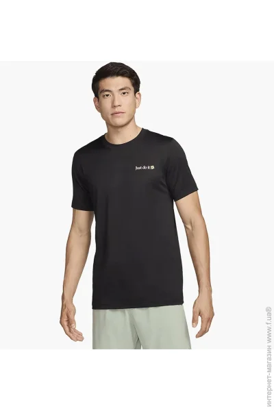   Nike Dri-Fit Fitness T-Shirt Black (FZ8044-010-L)