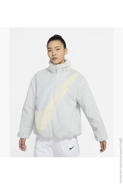  Nike FAUX FUR JACKET (DO3791-025-S)