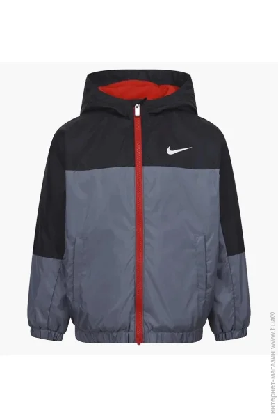  Nike Fleece Lined Woven Jacket Grey (86K992-M19-ONE SIZE)
