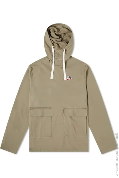  Nike Heritage Popover Jacket Light Army (DA0037-320-S)