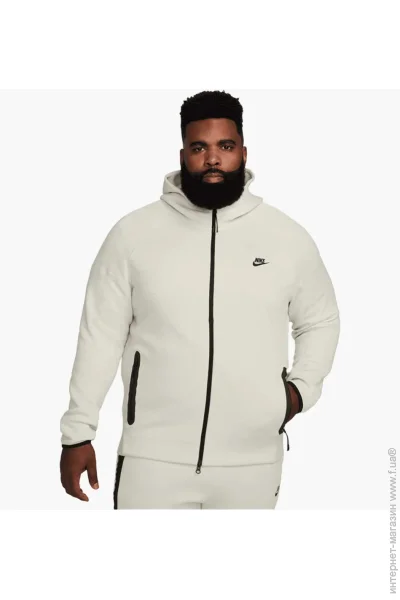  Nike M NK TCH FLC FZ WR HOODIE (FB7921-020-S)