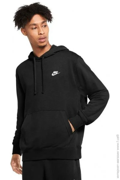  Nike M NSW CLUB HOODIE PO FT (CZ7857-010-M)