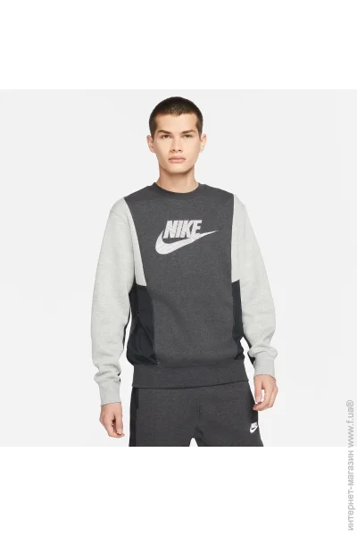  Nike M NSW HYBRID FLC CREW BB (DJ5075-032-S)