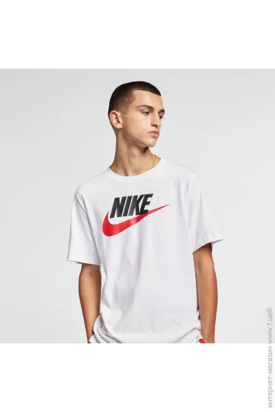     Nike M Nsw Tee Icon Futura M  (AR5004-100) (AR5004-100-M)