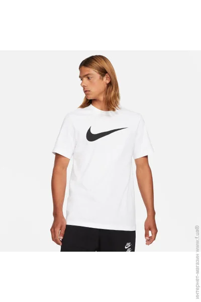   Nike Nsw Icon Swoosh T- Shirt (DC5094-100-S)