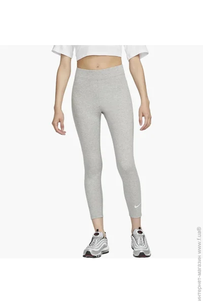   Nike Sportswear Classics High-Waisted 7/8 Leggings Grey (DV7789-063-S)