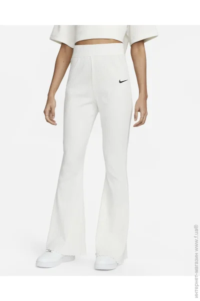   Nike Sportswear High-Waisted Ribbed Jersey Pants (DV7868-133-L)