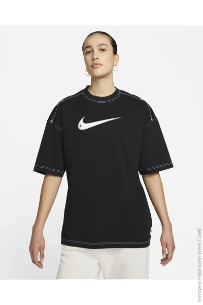   Nike Sportswear Swoosh Oversized T-Shirt (DM6211-010-L)