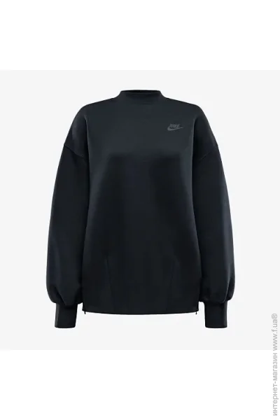  Nike Tech Fleece Oversized Crew Sweat Black (FV8041-010-XS)