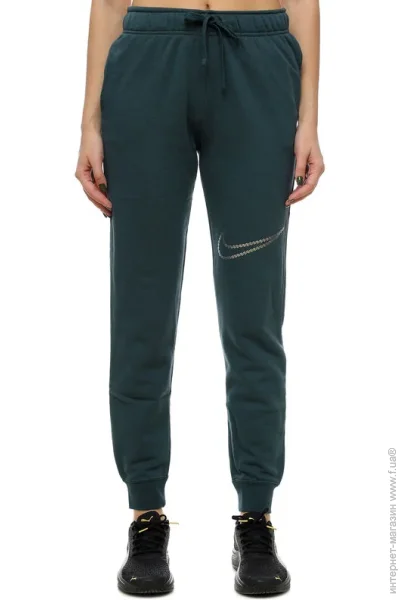   Nike W NSW CLUB FLC SHINE MR PANT (FB8760-328-S)