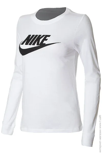  Nike W NSW TEE ESSNTL LS ICON FTR (BV6171-100-XS)