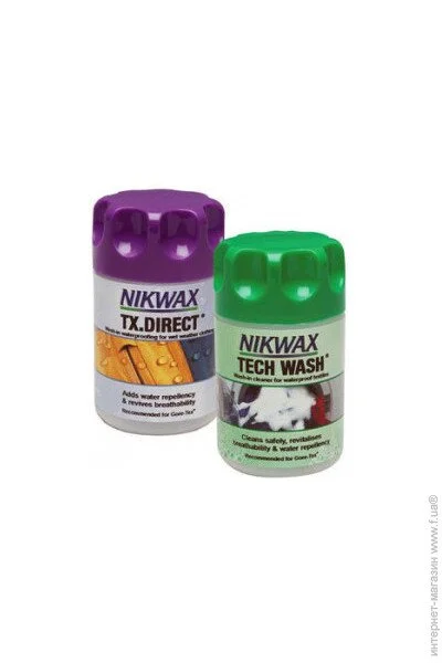 Nikwax Twin Pack Tech Wash 150  + TX Direct 100  (NIK-TW150TX100 )