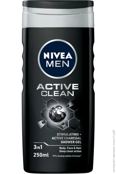 Гель для душу Nivea MEN Активне Очищення 250 мл Гель для душу Nivea MEN Активне Очищення 250 мл