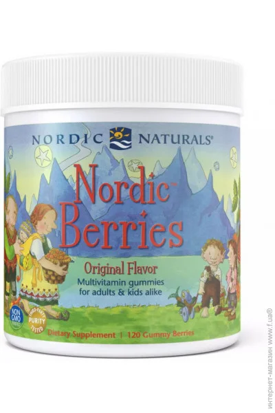 Витамины и минералы Nordic Naturals Nordic Berries, 120 желеек Витамины и минералы Nordic Naturals Nordic Berries, 120 желеек
