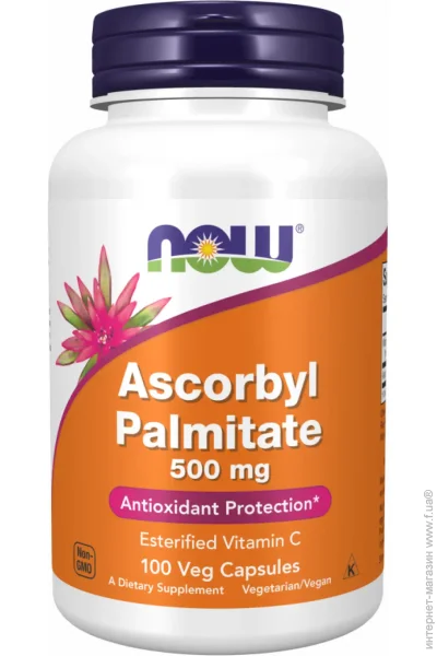 NOW  Ascorbyl Palmitate 500 mg 100 vcaps (1086-2022-10-2569)