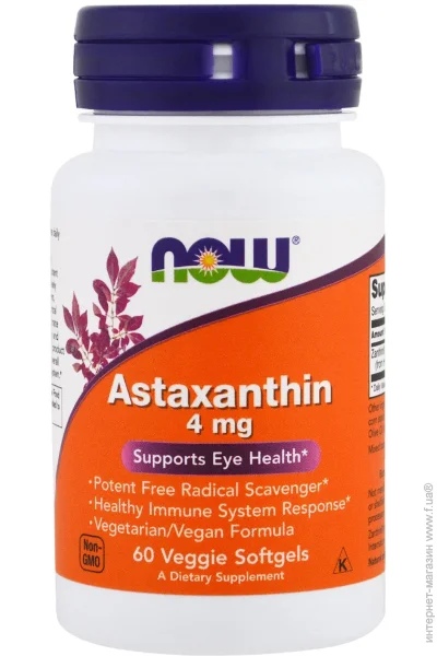 NOW Astaxanthin 4  - 60  