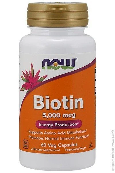  NOW BIOTIN 5MG (5000 ) 60   (814575)