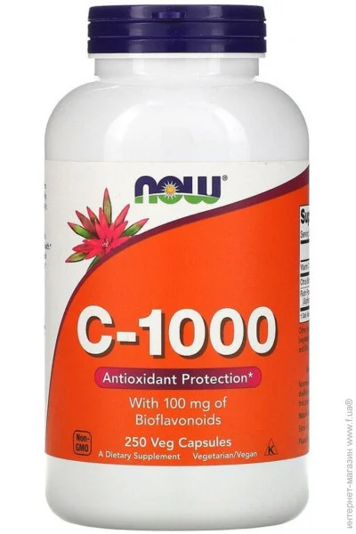   C-1000,  100  , With 100 mg of Bioflavonoids, Now Foods, 250   (NF0692)