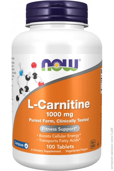  NOW Carnitine Tartrate 1000mg - 100 tabs (2022-10-2540)