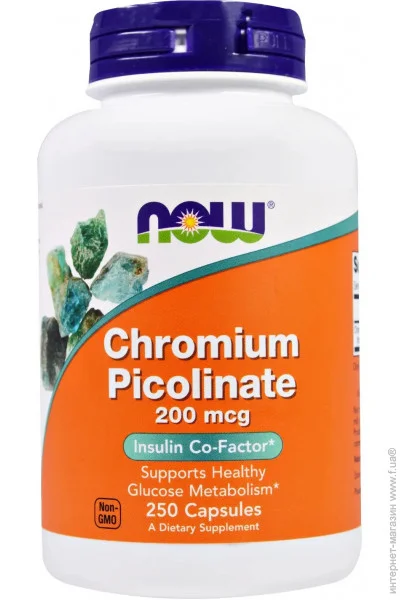 ̳ NOW Chromium Picolinate 200 mcg 250 Caps (000002901)