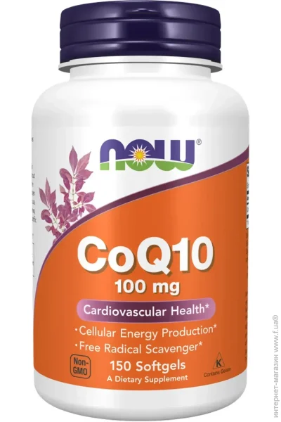 NOW  CoQ10 100 mg 150 softgels (1086-2023-10-6115)