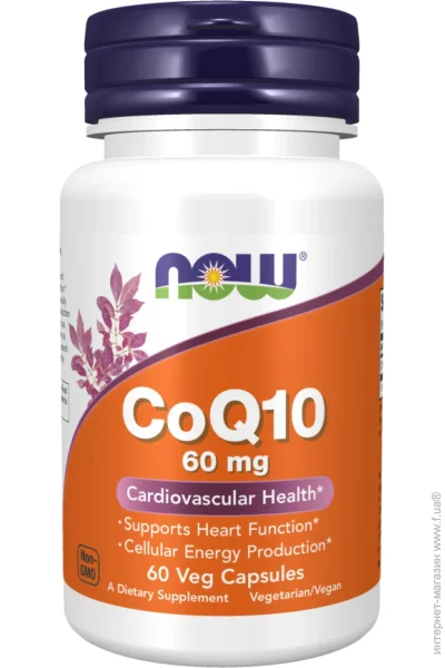 NOW CoQ10 60mg - 60vcaps