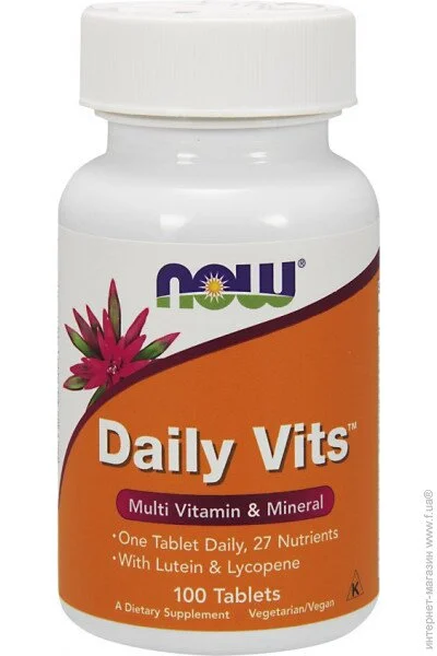 NOW Витамины Daily Vits 100 таблеток (7845925687) NOW Витамины Daily Vits 100 таблеток (7845925687)