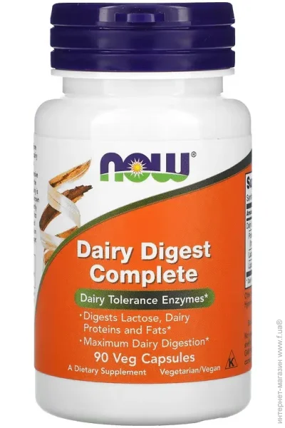  , Dairy Digest Complete, Now Foods, 90   (NF2956)