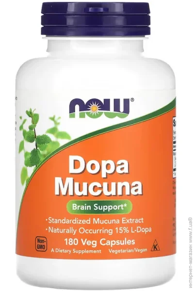 NOW  DOPA MUCUNA 180 vcaps (-00001233)