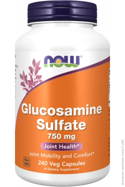 NOW Glucosamine Sulfate 750mg - 240 vcaps (2022-10-2398)