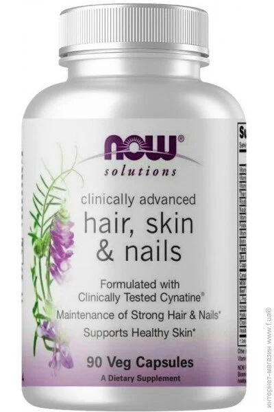   NOW Hair Skin Nails 90 Veg Caps (000016487)