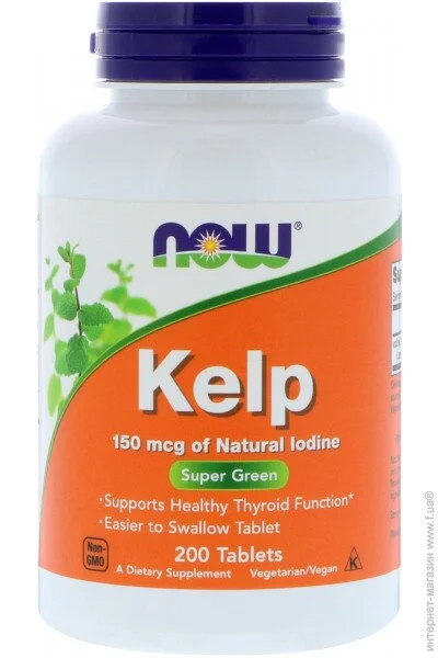 ̳ NOW   Kelp 150mcg 200 caps