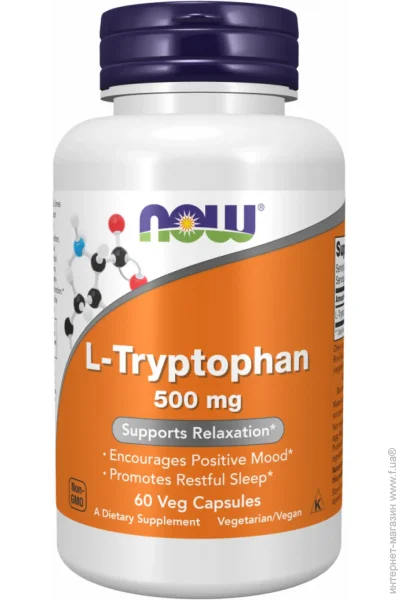 NOW L- L-Tryptophan 500mg 60 vcaps (1086-2022-09-1178)