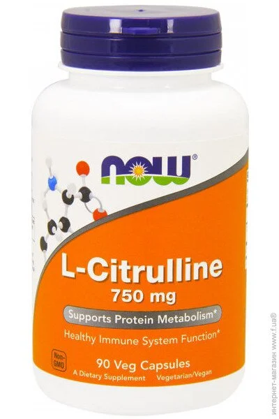  NOW L-Citrulline 750 mg 90 Veg Caps (000016496)