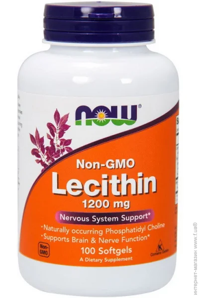 NOW Lecithin 1200 mg (100 softgels) (06767-01)