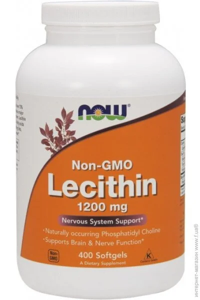 NOW ³ Lecithin 1200 mg Softgels 400  (4384301210)