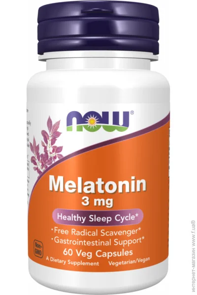 NOW Melatonin 3mg - 60 caps