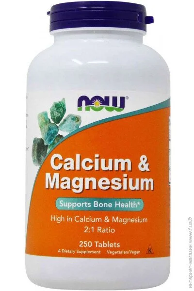 ³   NOW Calcium & Magnesium, 250 